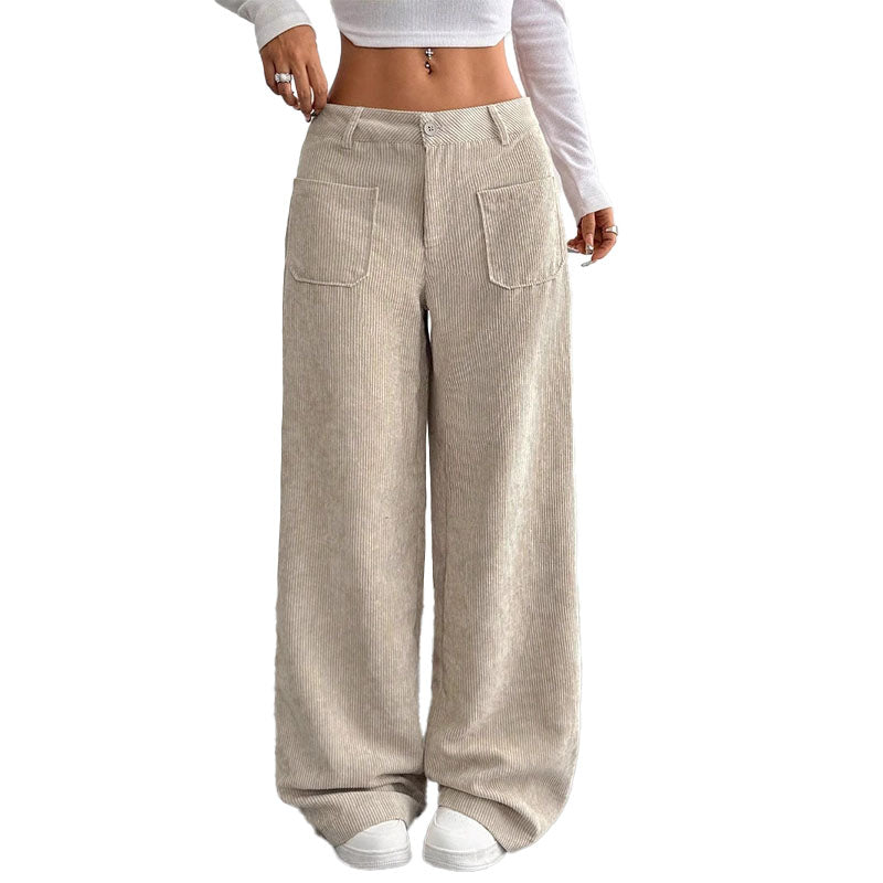 Pantalón Wide-Leg de Pana