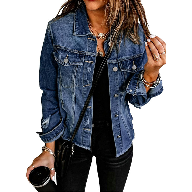 Chaqueta Vaquera Distressed