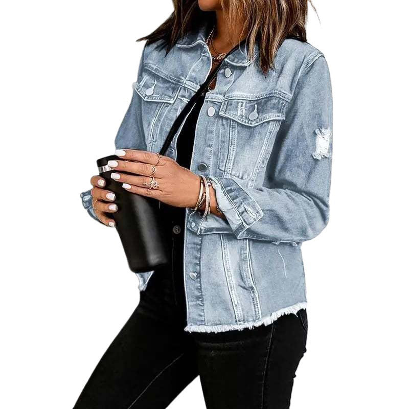 Chaqueta Vaquera Distressed
