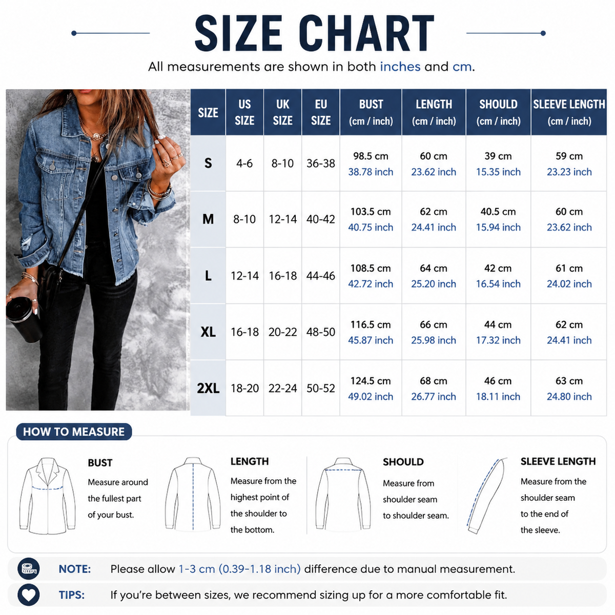 Chaqueta Vaquera Distressed