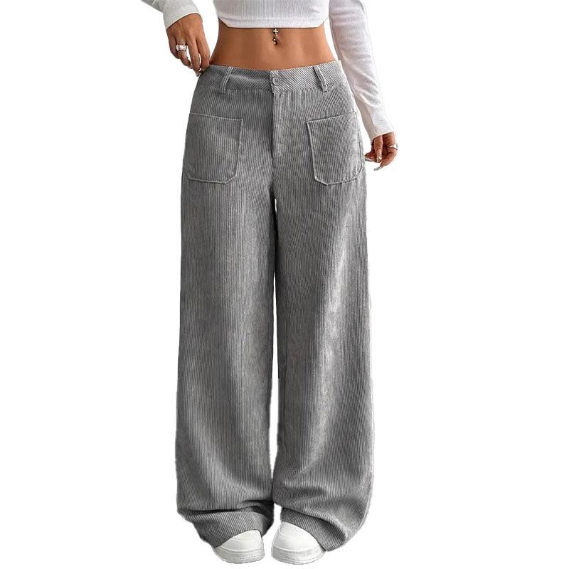 Pantalón Wide-Leg de Pana