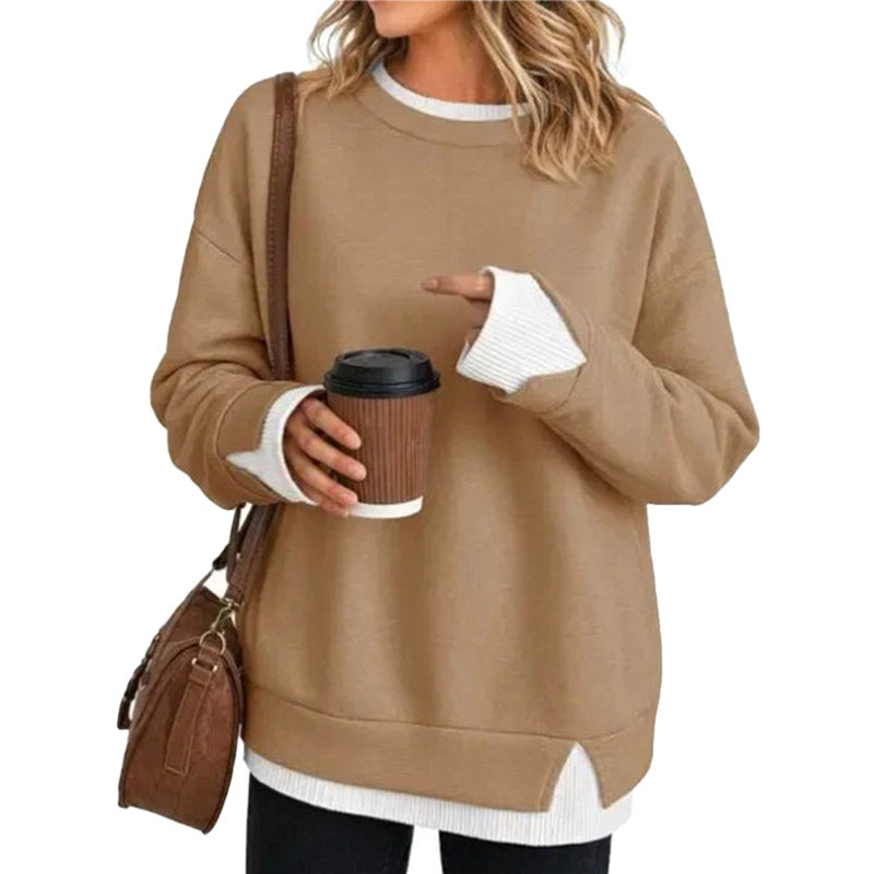 Sudadera Relajada con Detalle de Capas