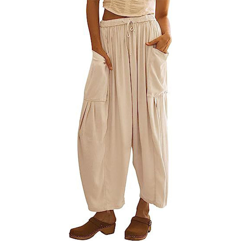 Pantalón Cargo Wide-Leg Relajado