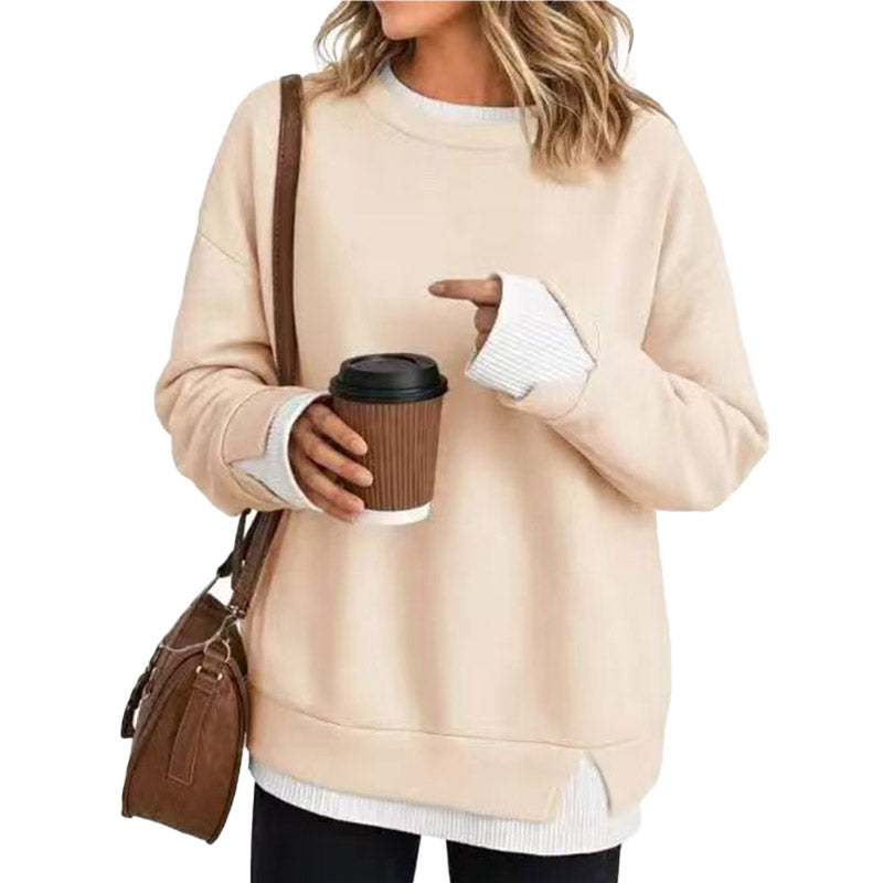 Sudadera Relajada con Detalle de Capas
