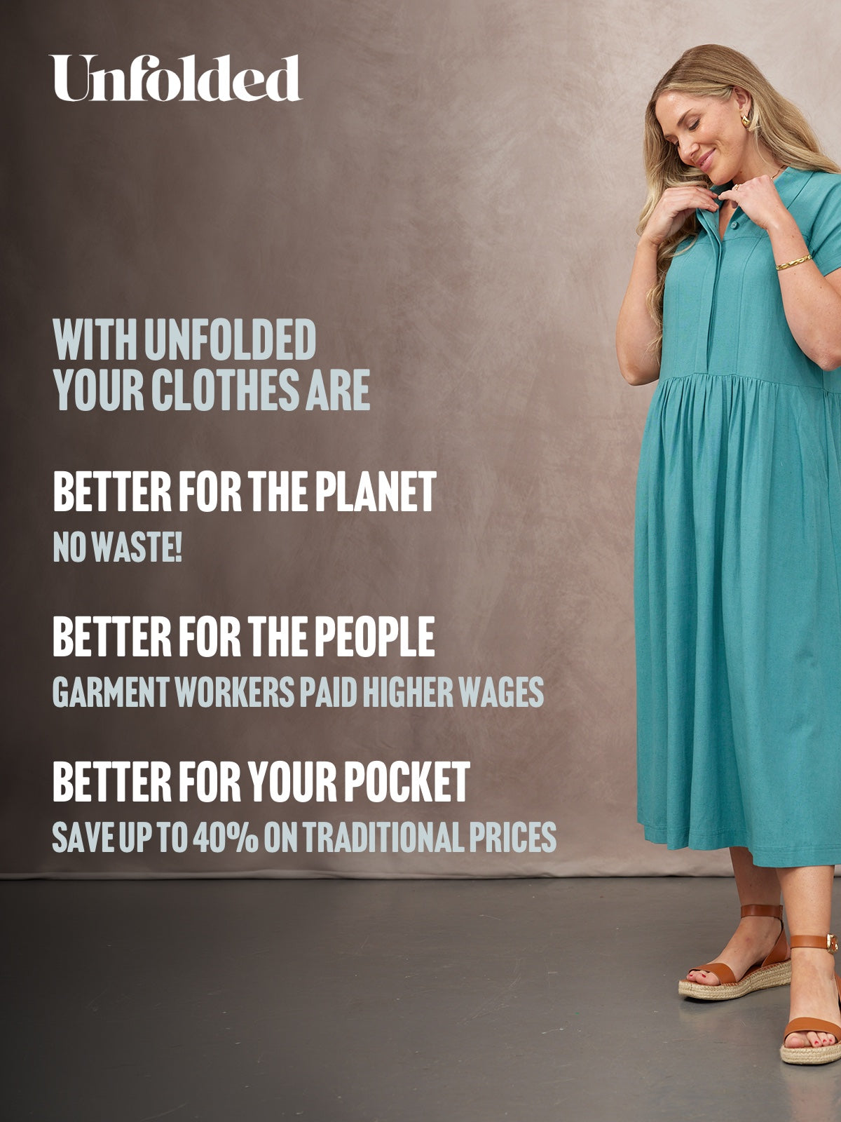 Rhiona Linen Shirt Dress - Teal