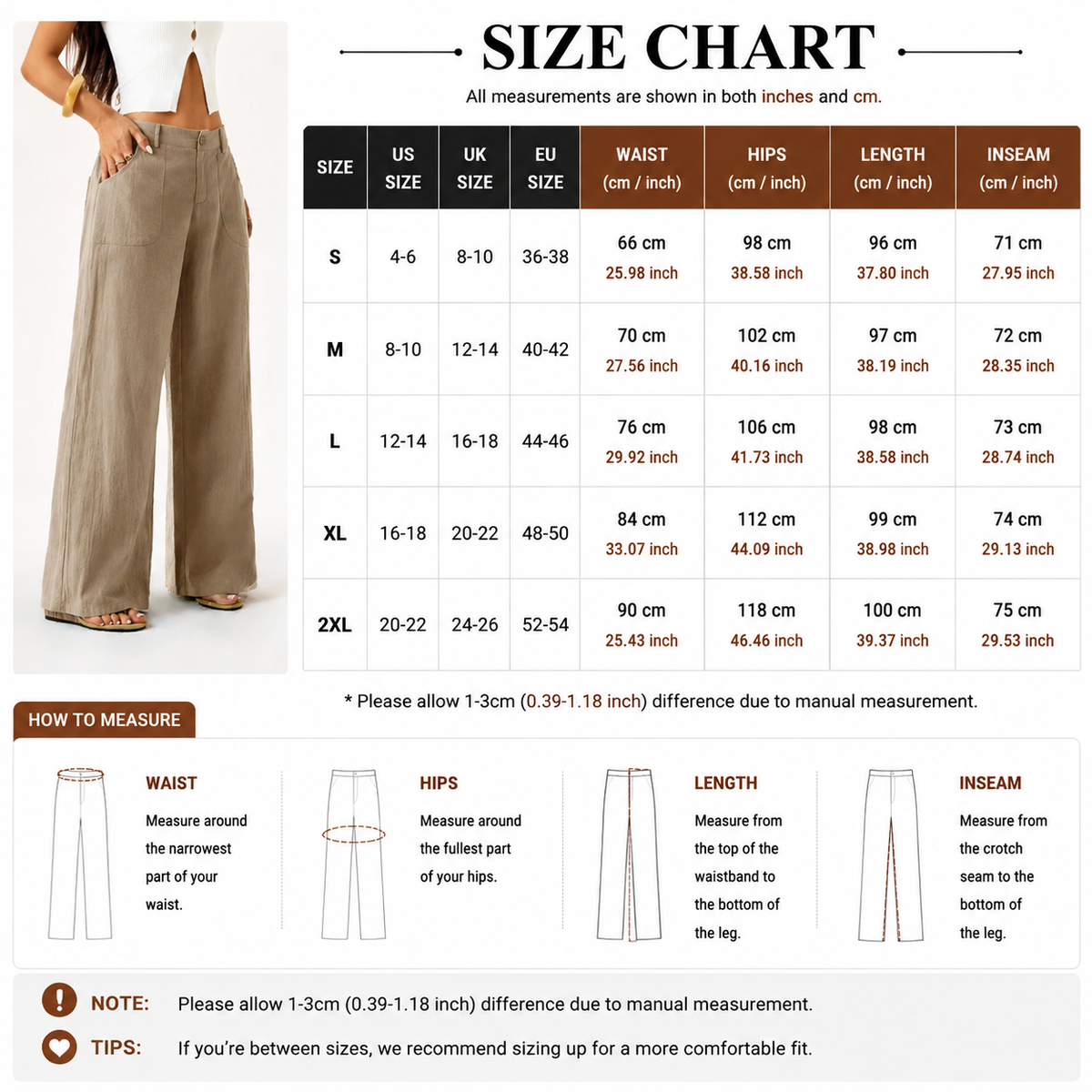 Pantalón Wide-Leg de Lino de Tiro Alto