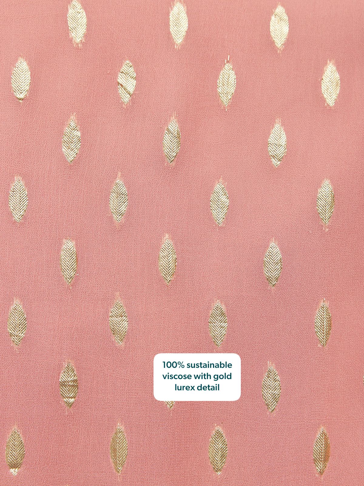Helena Lurex Dress - Pink & Gold