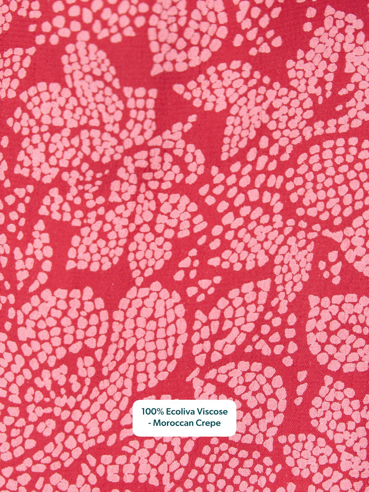 Yara Long Sleeve V-Neck Top - Red & Pink Abstract Floral Print