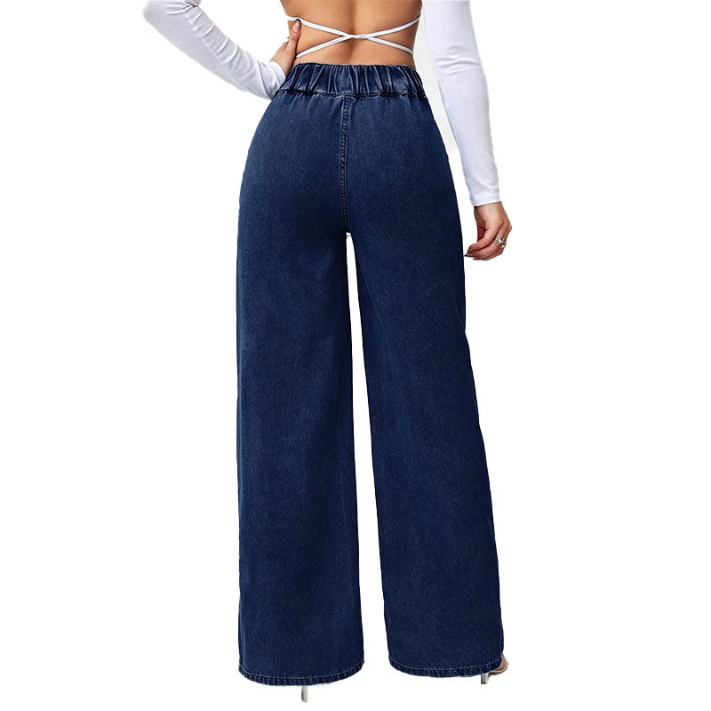 Vaqueros Wide-Leg Denim de Tiro Alto