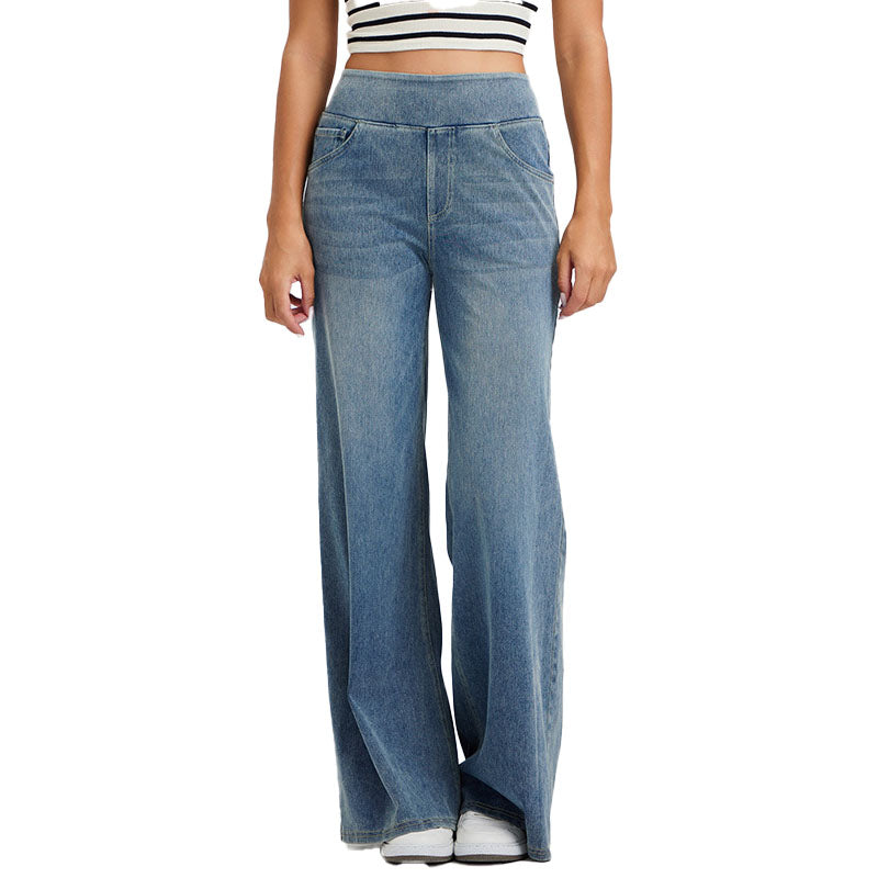 Vaqueros Wide-Leg de Tiro Alto