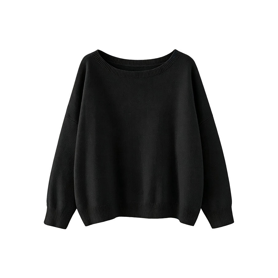 Jersey de Punto Cuello Barco Relajado