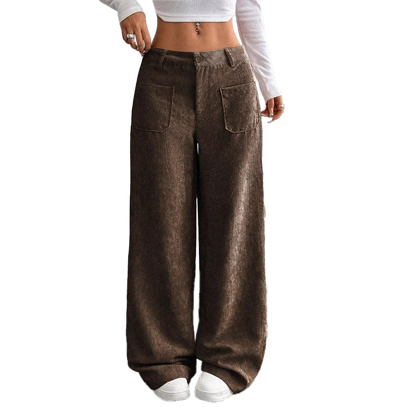 Pantalón Wide-Leg de Pana