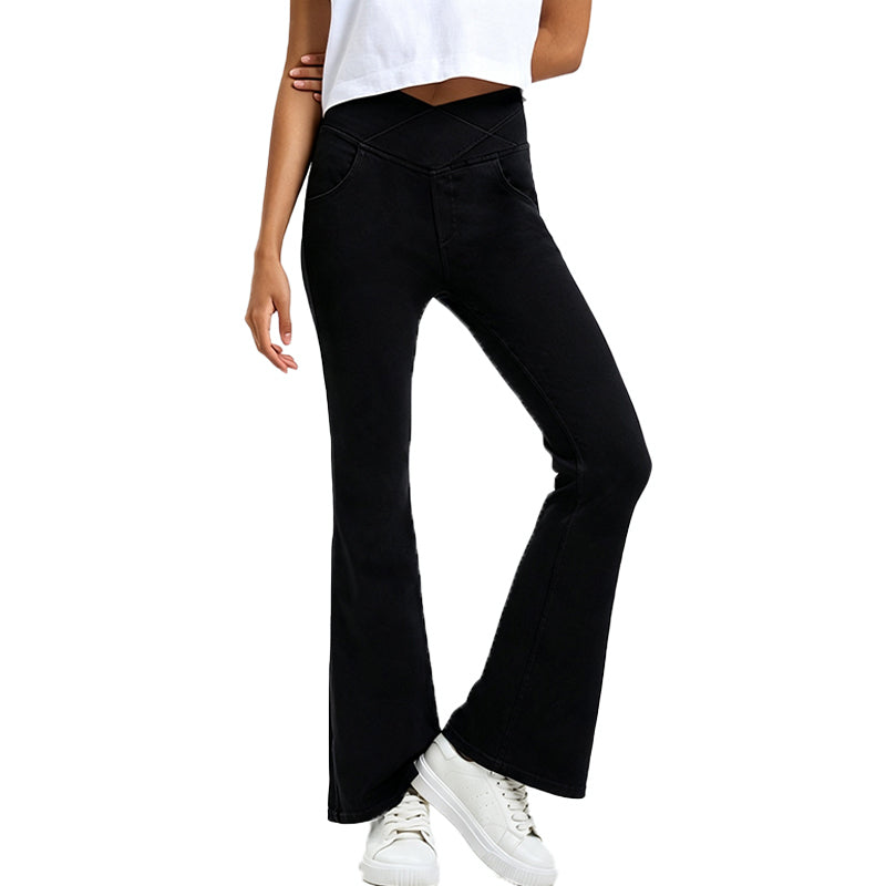 Vaqueros Flare Denim de Tiro Alto