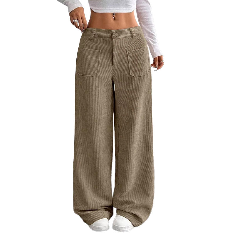 Pantalón Wide-Leg de Pana