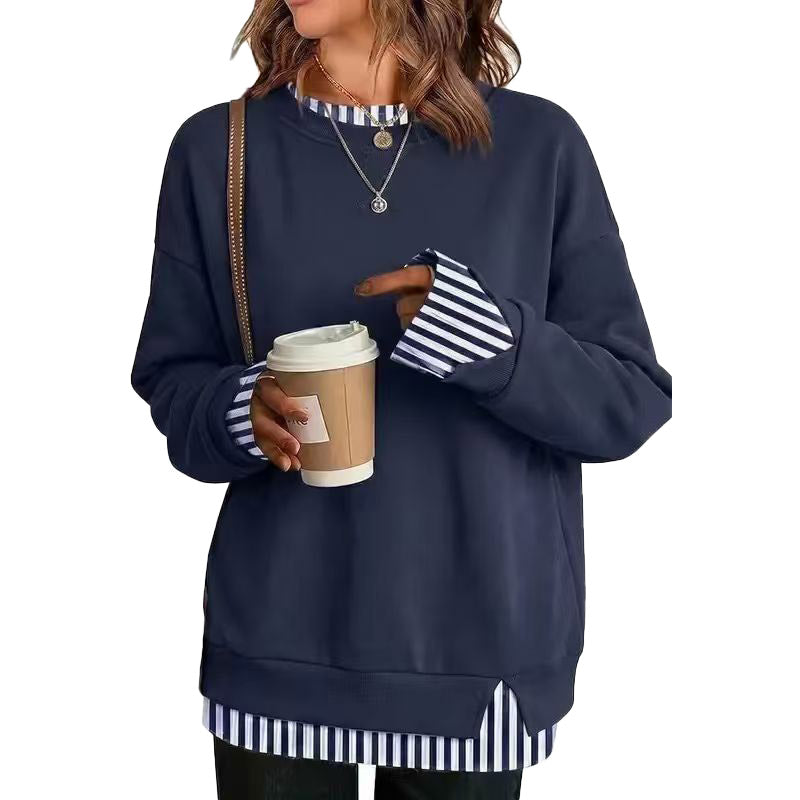 Sudadera Relajada con Detalle de Capas