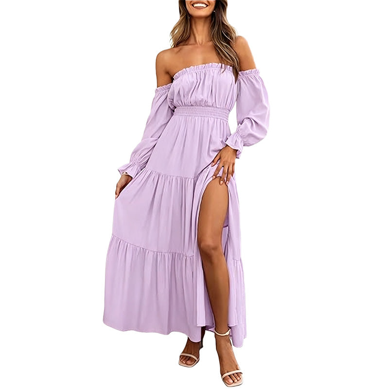 Vestido Boho Verano Hombros Descubiertos