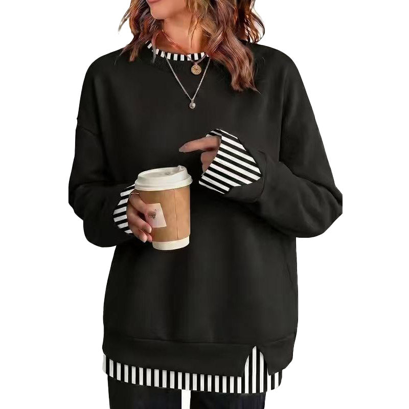 Sudadera Relajada con Detalle de Capas