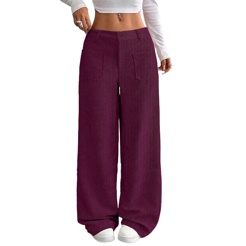 Pantalón Wide-Leg de Pana