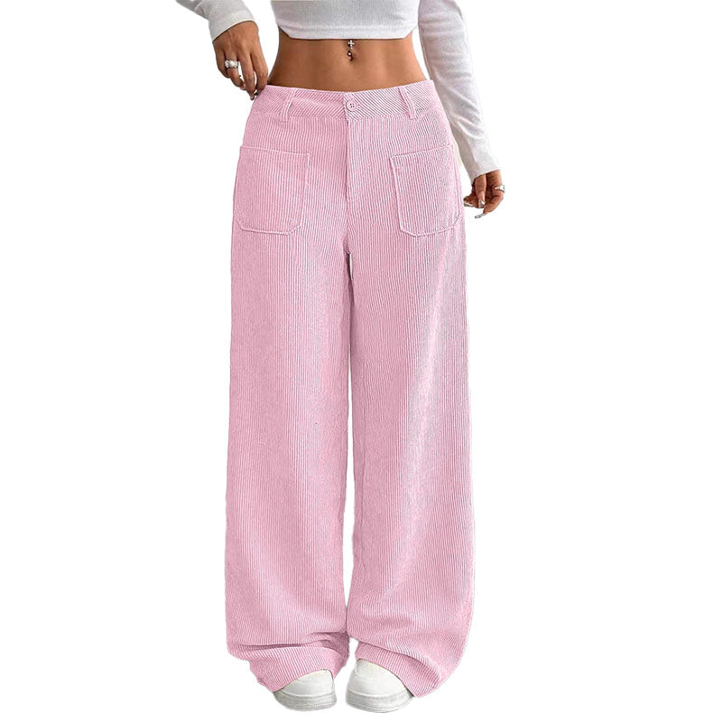 Pantalón Wide-Leg de Pana