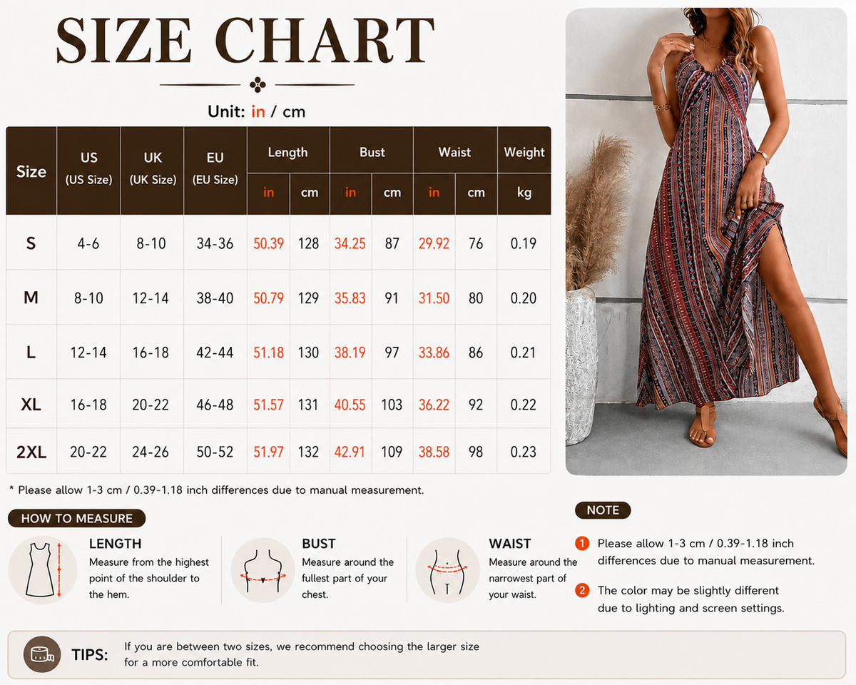 Vestido Largo Boho Estampado
