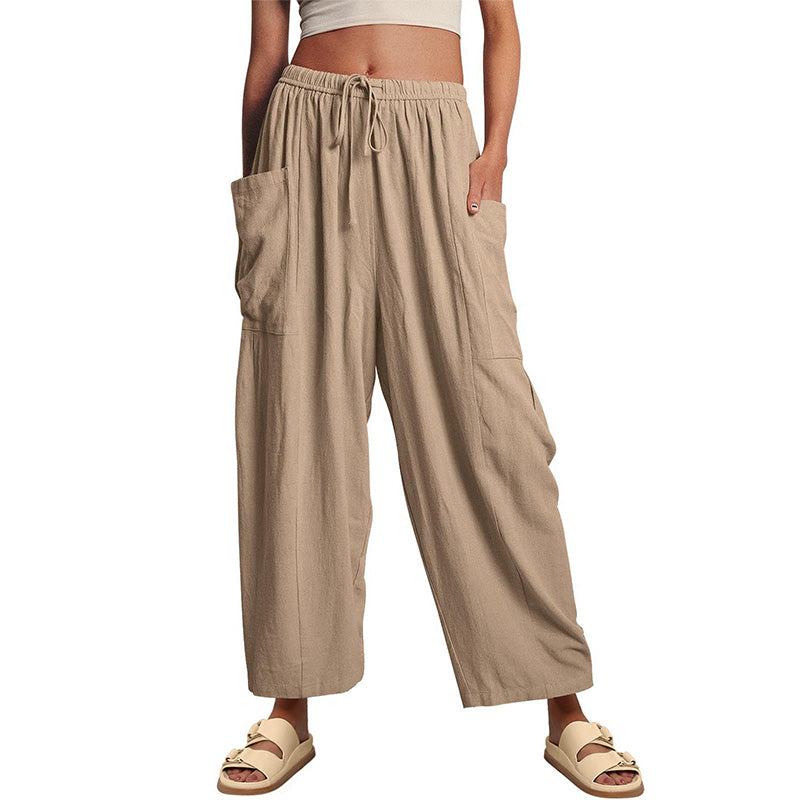 Pantalón Cargo Wide-Leg Relajado