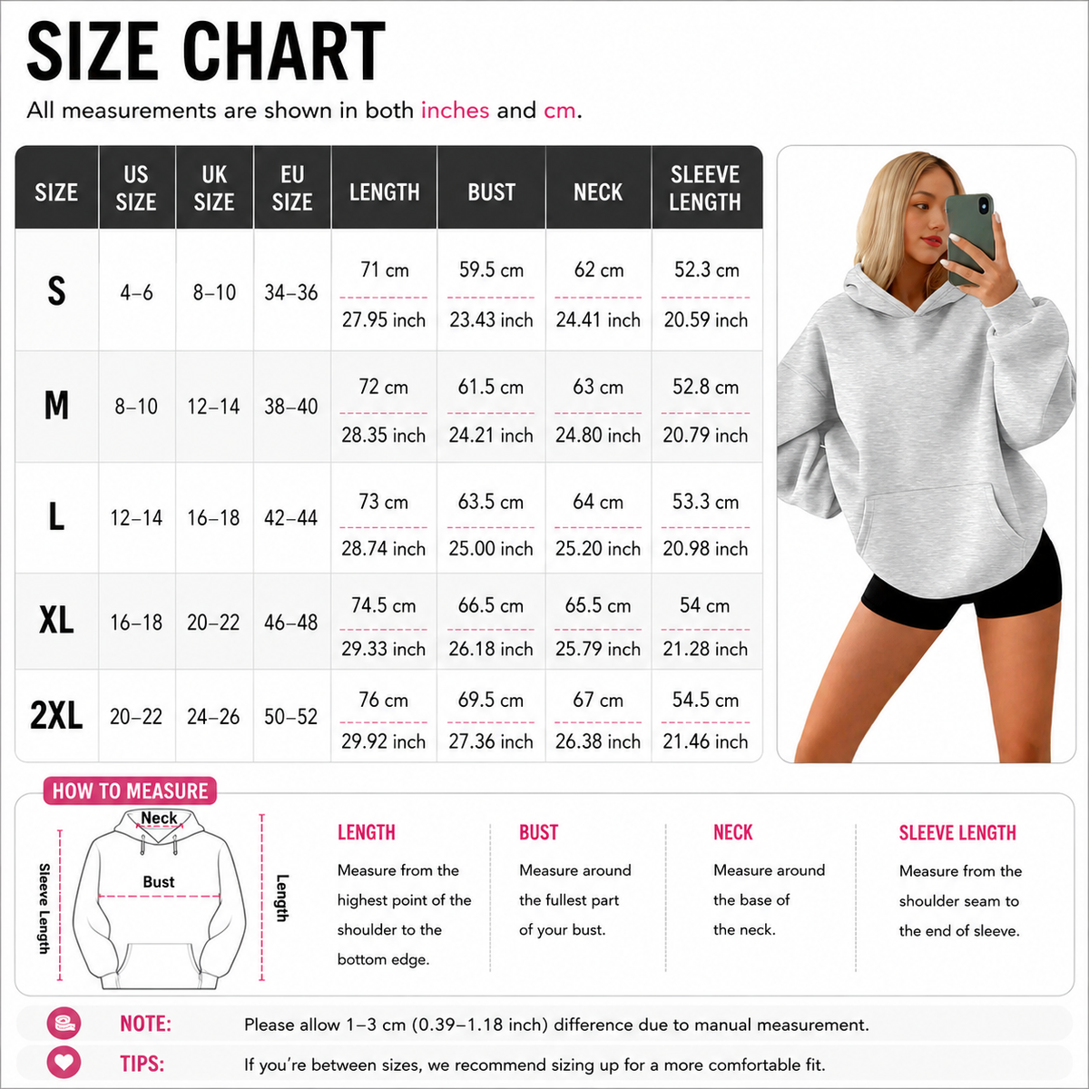 Sudadera con Capucha Oversize Acogedora