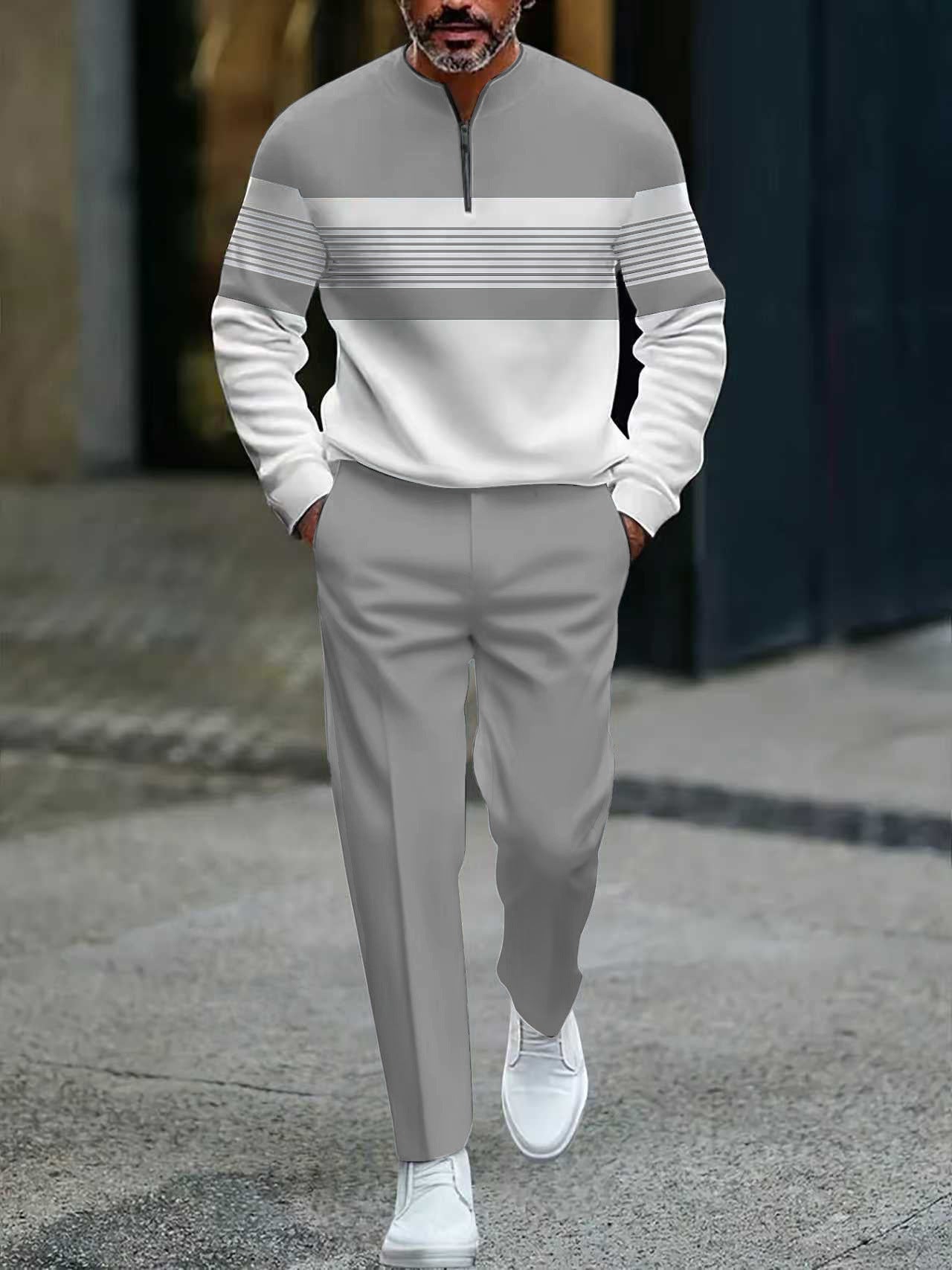 Timeless Zip-Neck Knit Sweater | Elvara House