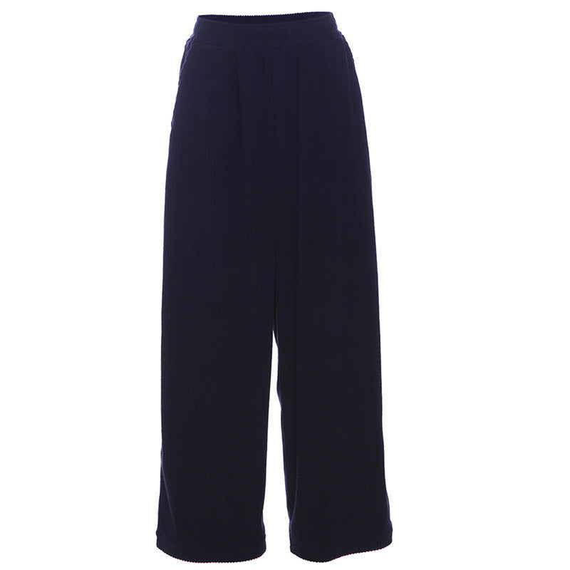 Pantalón Wide-Leg Pana Relajado