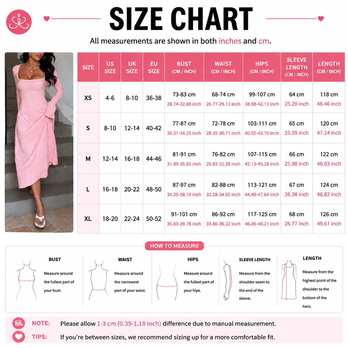 Vestido Elegante de Punto con Manga Larga