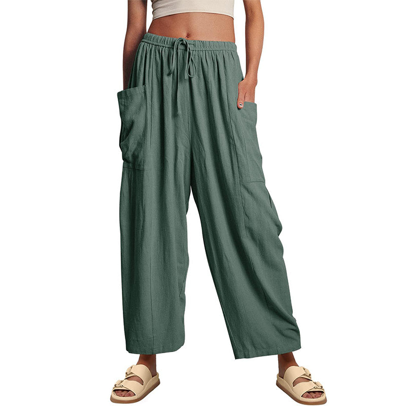 Pantalón Cargo Wide-Leg Relajado