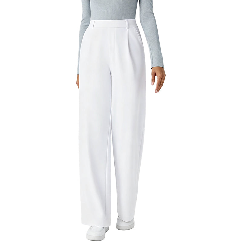 Pantalón Tailored Wide-Leg de Tiro Alto