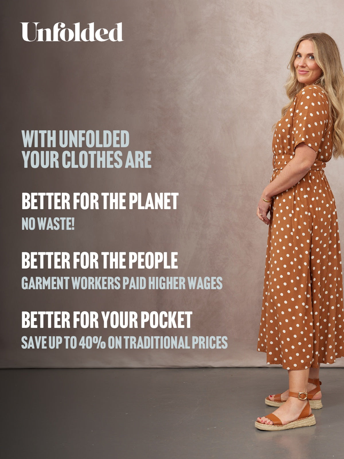 Camilla Shirt Dress - Brown & White Spot Print