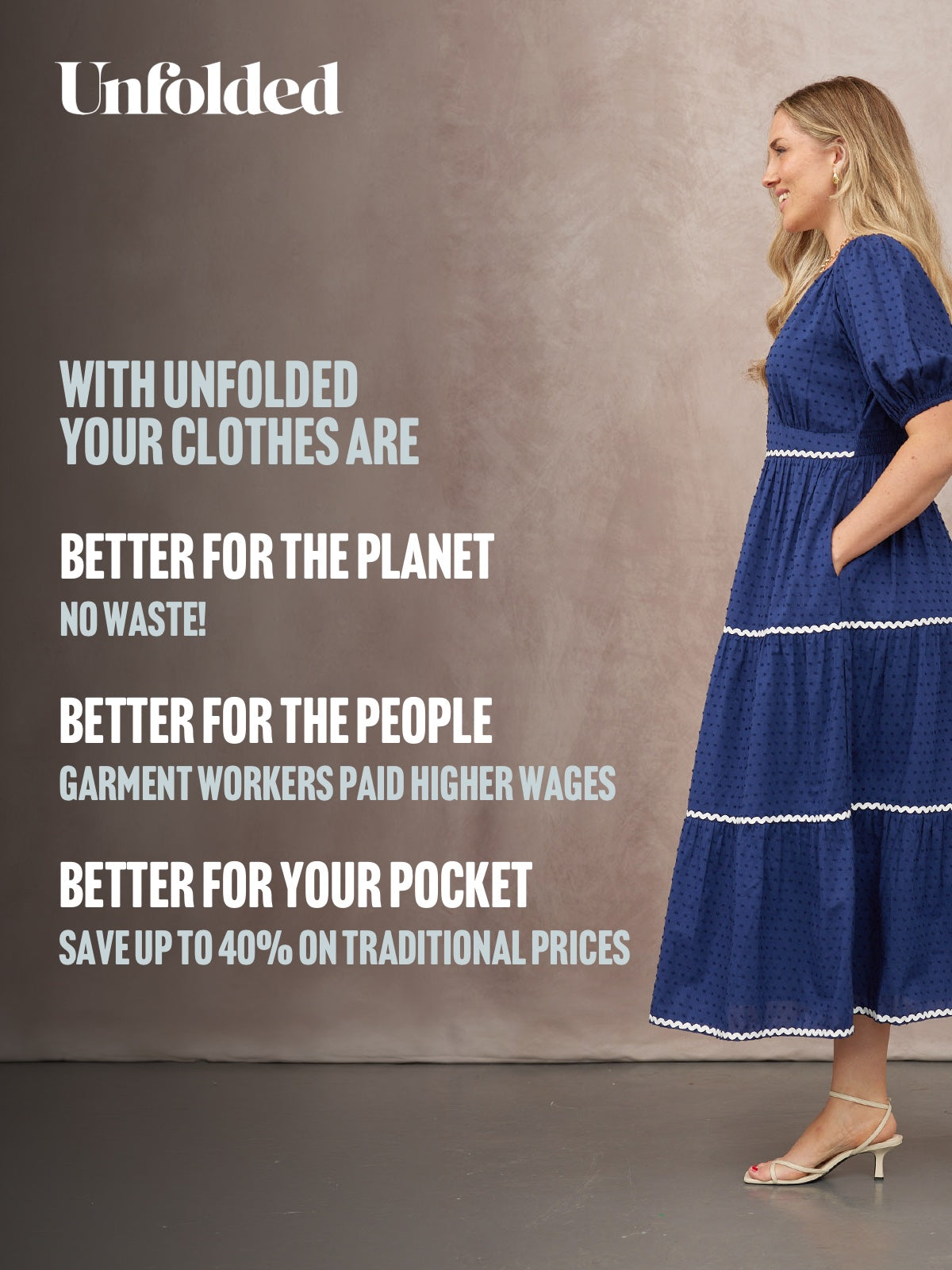 Nelly Ric Rac Dress - Navy & White