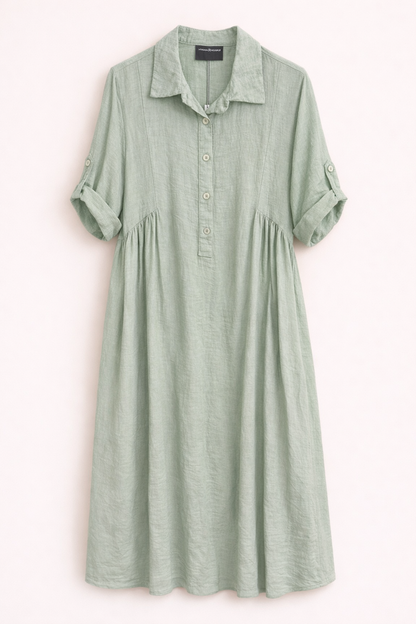 Maya dress sarge green