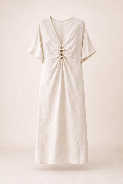 Aura linen dress