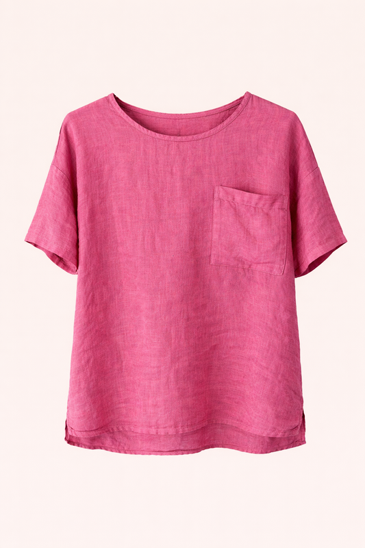 Emilia Linen Blouse pink