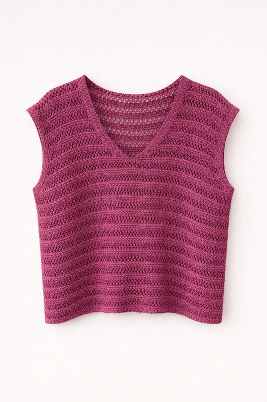 Serena blouse aubergine
