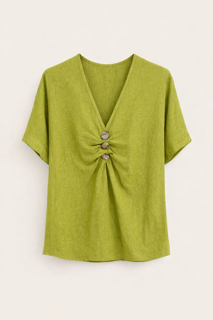Aura Blouse Pistachio Green