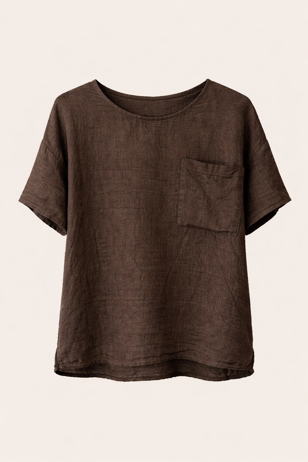 Emilia Linen Blouse cacau