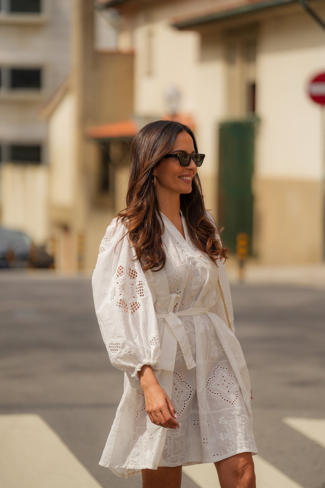 Ella Embroidery Short Dress
