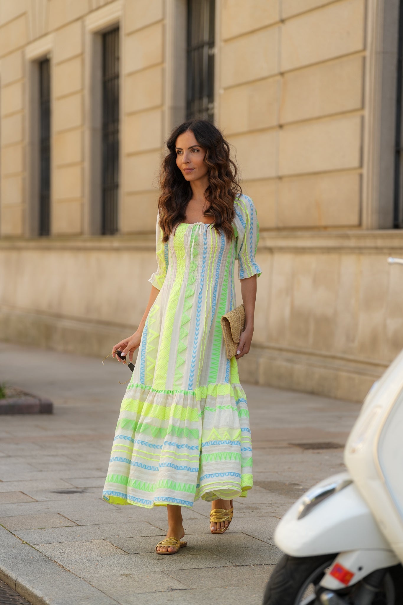 Jacquard Maxi Dress