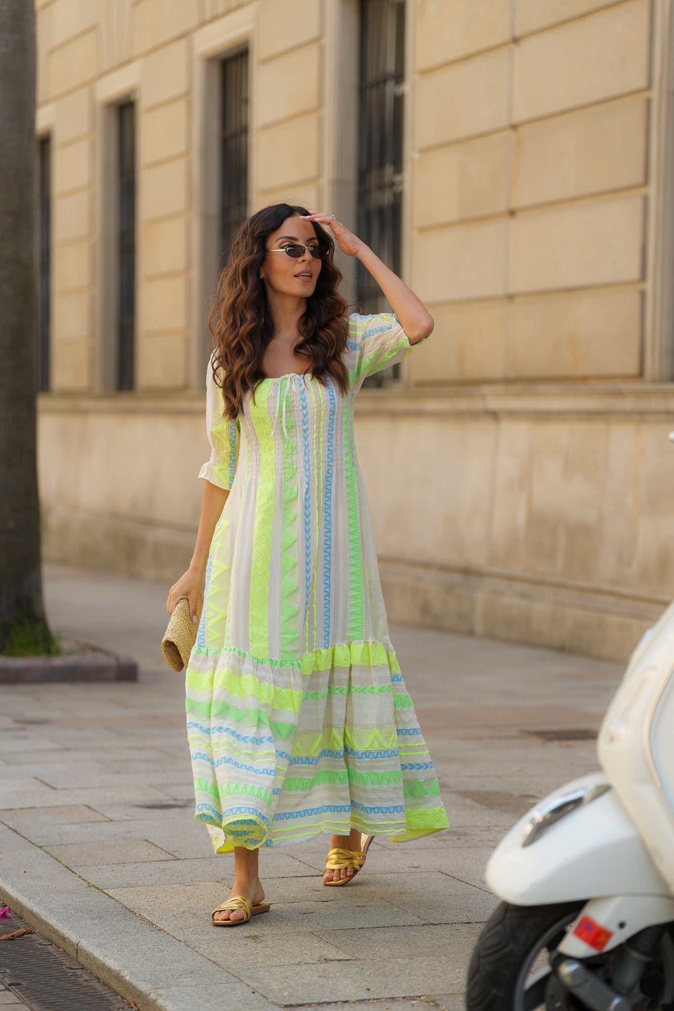 Jacquard Maxi Dress