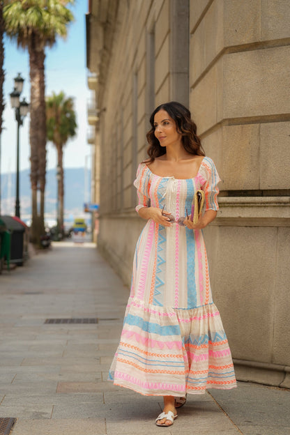 Jacquard Maxi Dress