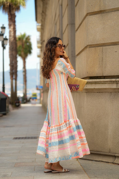 Jacquard Maxi Dress
