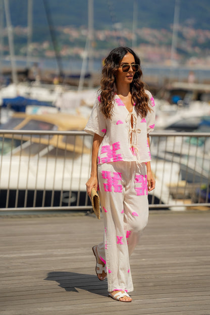 Jacquard Set Pink
