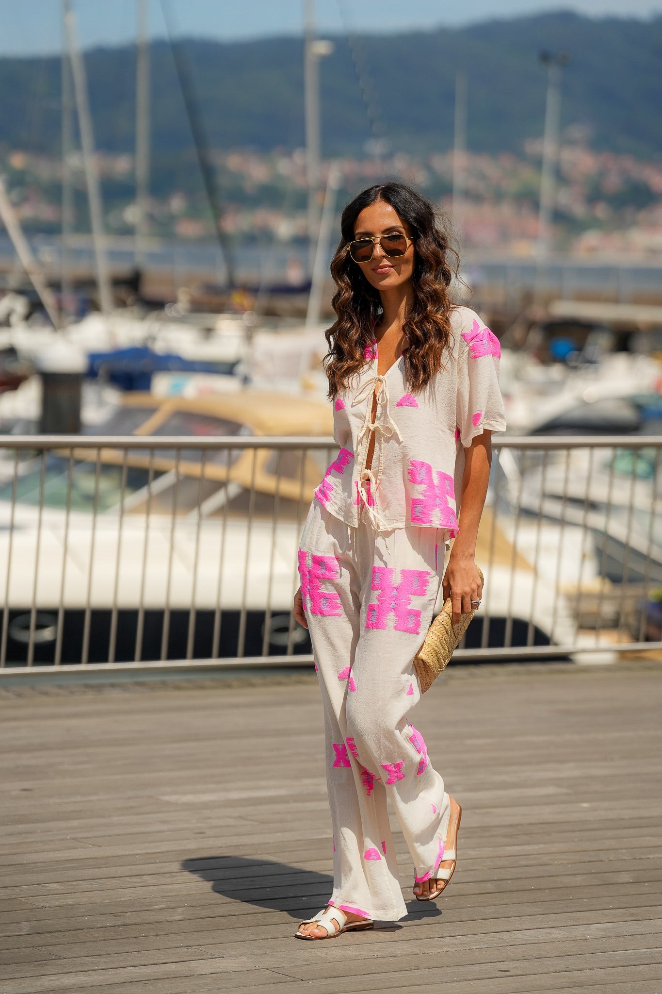 Jacquard Set Pink