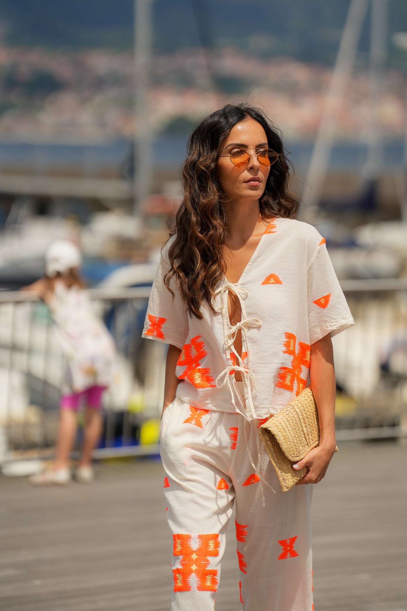 Jacquard Set Orange