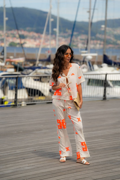 Jacquard Set Orange