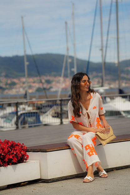 Jacquard Set Orange