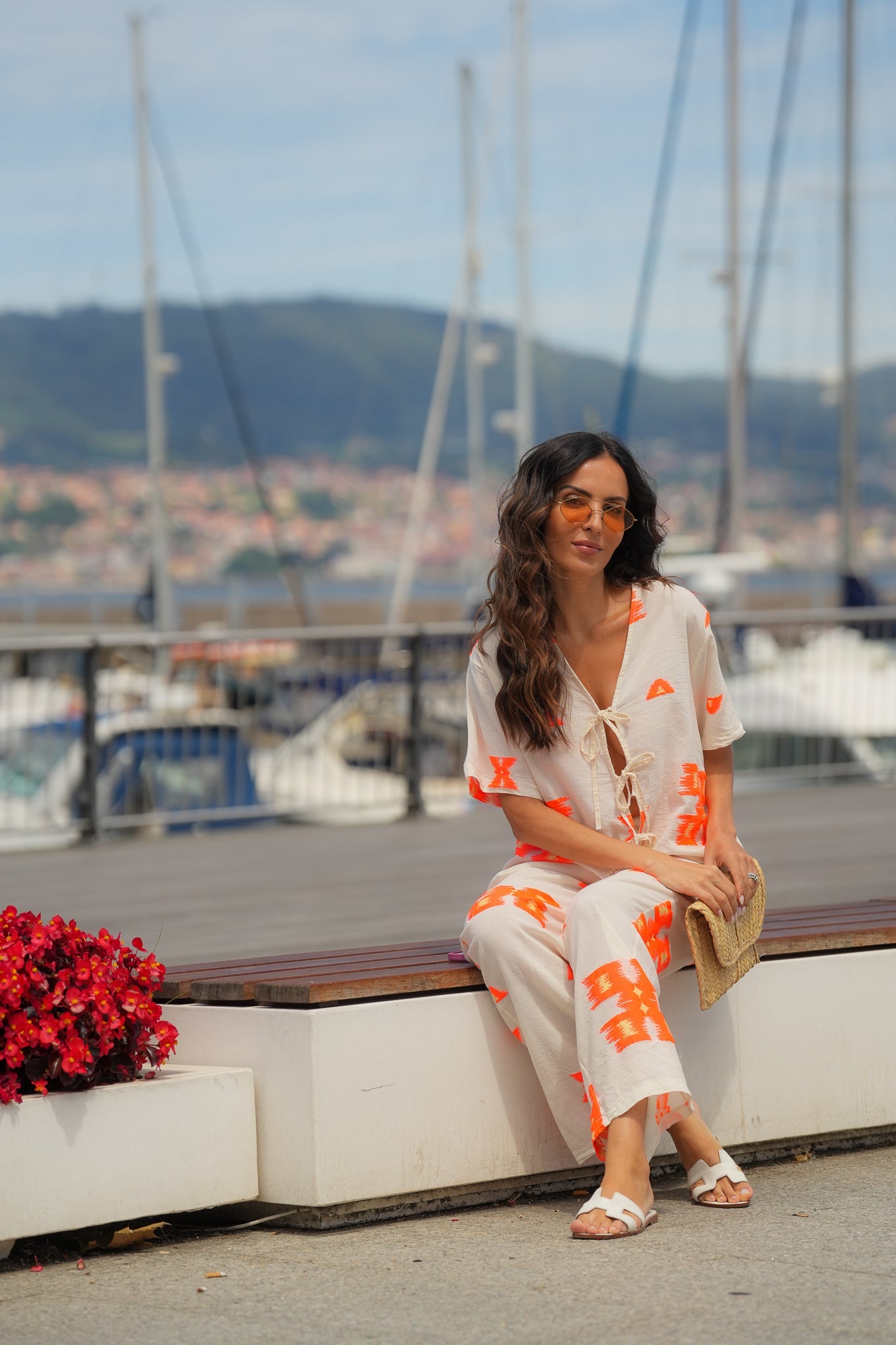 Jacquard Set Orange